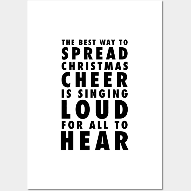 Elf Christmas Cheer Quote Wall Art by standardprints